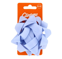 CLINTONS BLUE GROSGRAIN CONFETTI BOW