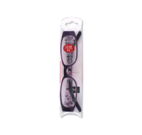 Full-frame trendy reading glasses with +2.00 magnification