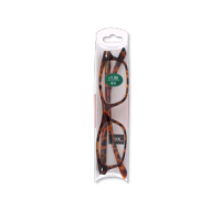Stylish +1.50 Reading Glasses with Brown Tortoise Frame