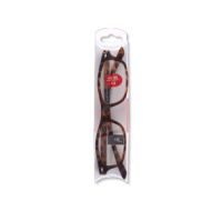 Stylish +2.00 Reading Glasses with Brown Tortoise Frame