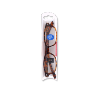 Trendy +2.50 reading glasses with tortoise frame detail
