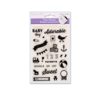 4.3x6.3 inch reusable clear crafting stamps
