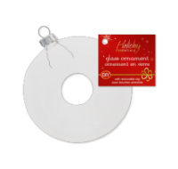 Doughnut Shaped Glass Ornament