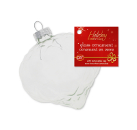 Fillable Glass Onion-Shaped Ornament