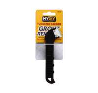 Tungsten carbide tile scraper with diamond grout blade