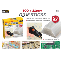 CRAFT & DIY GLUE REFILL STICKS 50 PCS 100X11MM