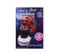 Wheel Of Shot Drinking Party Game with four shot glasses