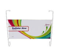 Deluxe 2-bar radiator clothes airer folded flat
