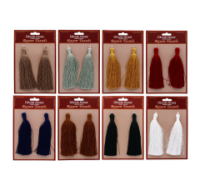 Assorted DECOR HOME TRIM RAYON TASSELS in various colours