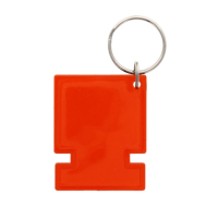 Red computer shaped keychain for wholesale