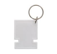 White computer shaped keychain for promotional giveaways