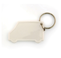 VAN SHAPED KEYCHAIN WHITE