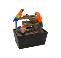 TABLE WATERFALL - SMALL, BATTERY (ORANGE PARROT STYLE)