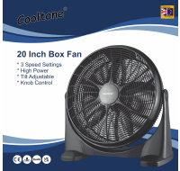 20IN PLASTIC BOX FAN 3 SPEED