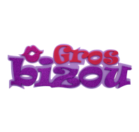 3D foam sign 'Gros Bizou' 12 inch