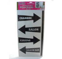Wall Art Autocollants Quelle Direction for decorative use