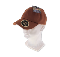 Brown baseball cap, one size fits all
