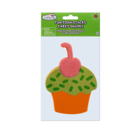 Pink Cherry Cupcake Fun Foam Stacks for children's crafts