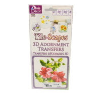 3D GLASS DECOR TRANSFERS FLOWER