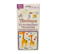 3D GLASS DECOR TRANSFERS ANIMALS