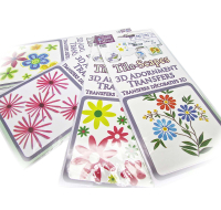 3D GLASS DECOR TRANSFERS FLOWER
