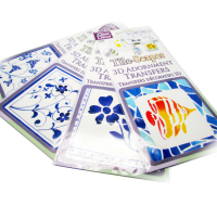 3D GLASS DECOR TRANSFERS FLOWER - FISH