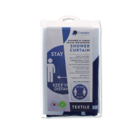 Croydex Anti-Microbial Shower Curtain 1800 X 1800 mm