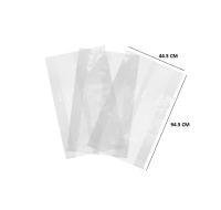 MEDIUM DUTY CLEAR REFUSE SACKS 457X737X965MM