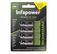 AA 600mAh Ni-Mh Rechargeable Ready to Use 4 Pack