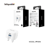 Wall Charger Dual USB-A + USB-C 20W