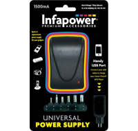 1500mA Multi Voltage Universal Power Supply Adapter