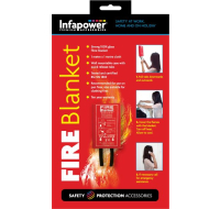 Emergency glass fibre fire blanket 1m x 1m