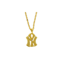 New York Yankees Gold & Gem Pendant Necklace