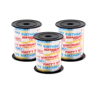 Happy Birthday curling ribbons for gifts and balloons