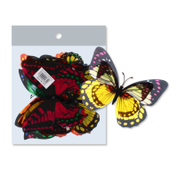 Assorted decorative butterfly magnets 12 pack