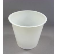White medium indoor plant pot