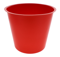 Large red plant pot for garden and nursery use