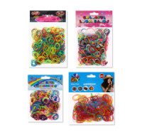 300 Piece Colourful Loom Bands Mix for Crafts