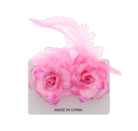 Pink Flower Hair Clip 2pk