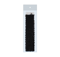Black sequin elasticated ladies belt