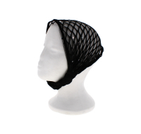 Black lace net elasticated headband