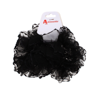 BLACK HAIR ELASTIC BAND 2 PC