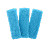 Turquoise blue head sweatband for sports