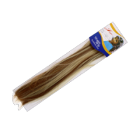 Light brown and blonde synthetic hair extensions