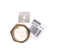 Brass geometric napkin rings set of 6