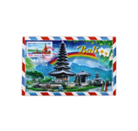 Bali Postcard Fridge Magnet with colourful scenery