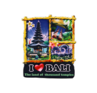 I Love Bali souvenir fridge magnet