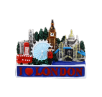 I Love London Attractions Fridge Magnet