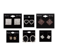 Assorted diamond stud earrings wholesale