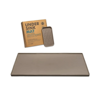 Under Sink Mat with Organiser Tray Beige